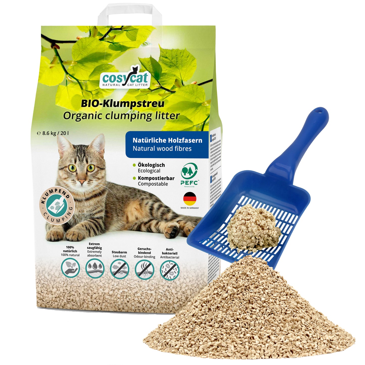 Arena biodegradable Cosycat 4,3 kg